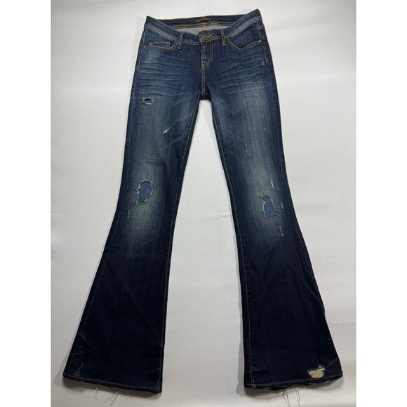 Genetic Denim Women's The Cypress Distressed Flare Denim Jeans - 26 (27x33.5) - Picture 1 of 6